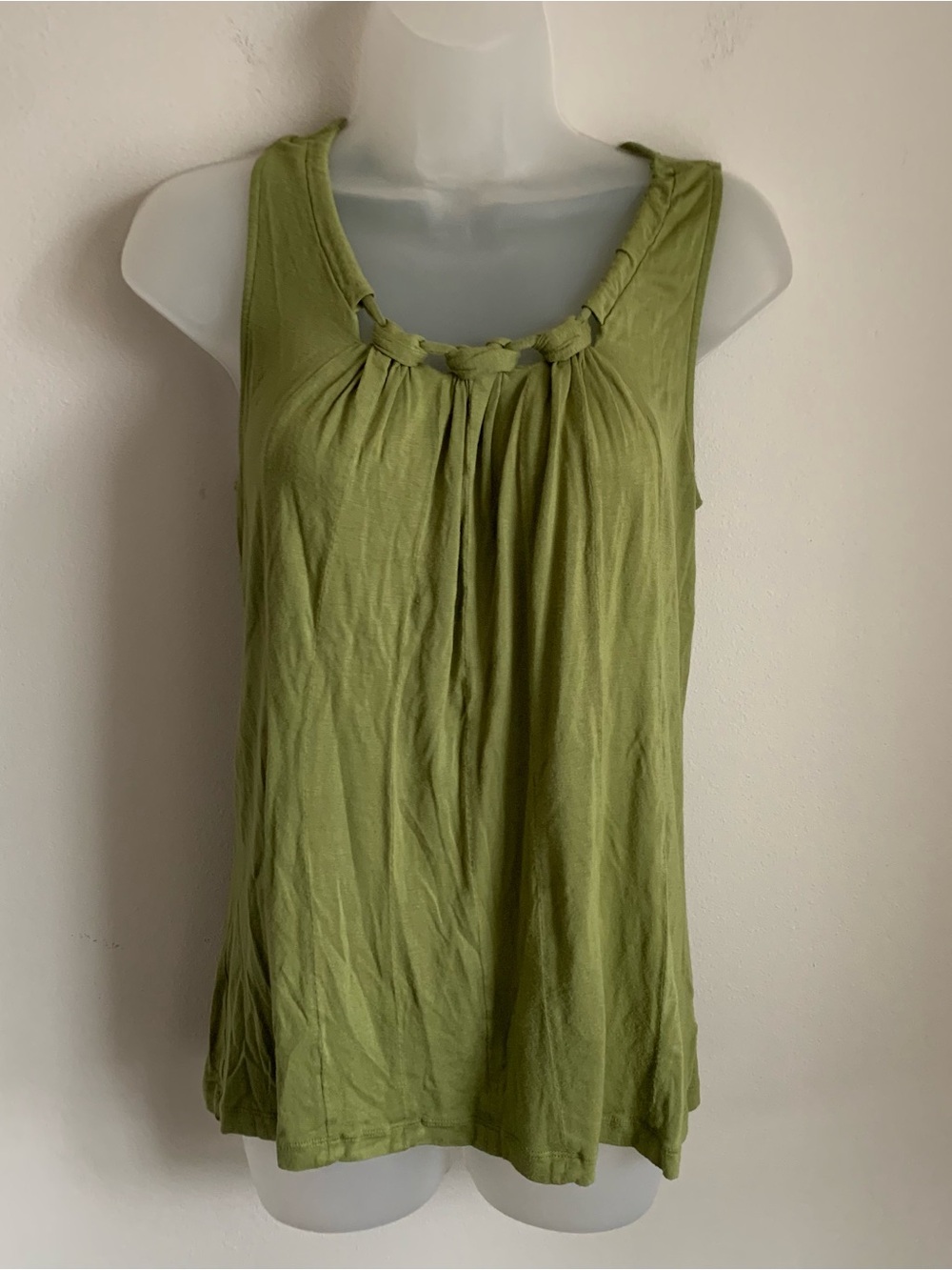 Sleeveless Tank Top - Olive Green